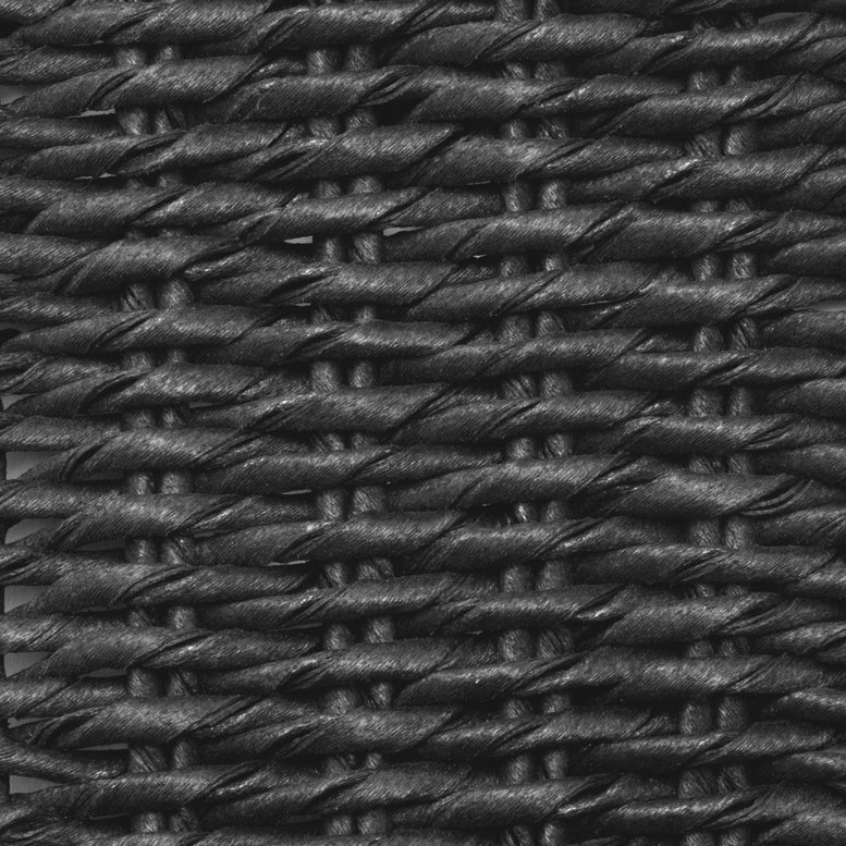 Charcoal Twisted Faux Wicker Swatch