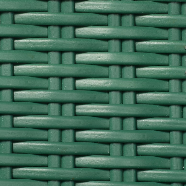 Green Jade Faux Rattan Swatch