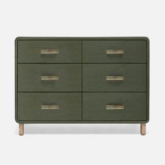 Dante 48 Inch Dresser in Forest Full-Grain Leather finish by Made Goods.