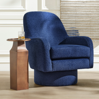 Garth Swivel Lounge Chair by Made Goods.