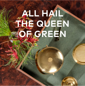 "All Hail The Queen of Green" banner